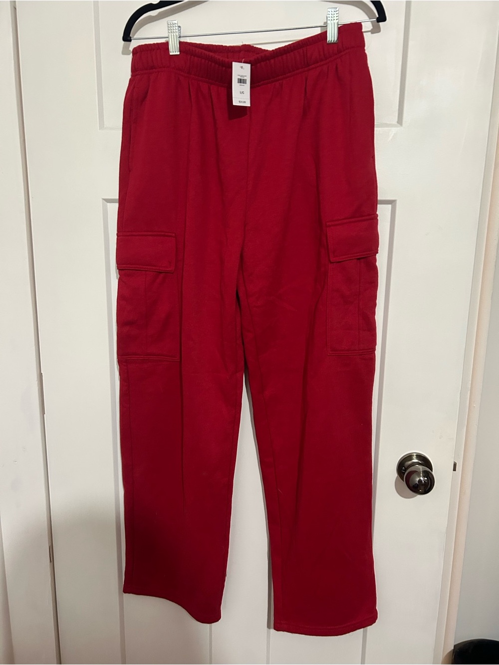 Wide leg sweat pants
